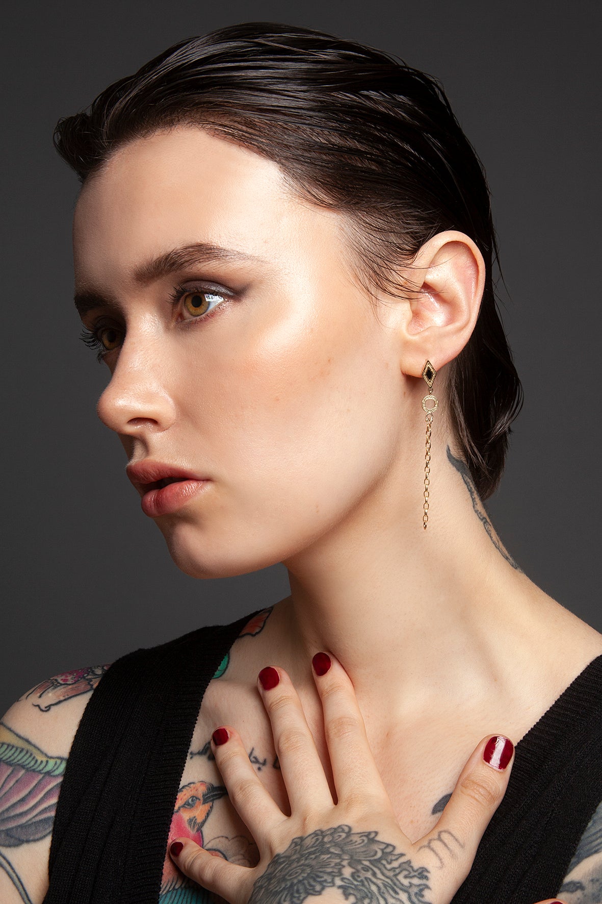 The Chameleon Chain Earrings